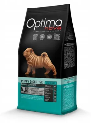 Productafbeelding van OPTIMANOVA Puppy Digestive, konijn & aardappel - droogvoer voor puppy's - 2 kg