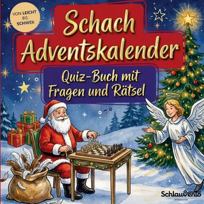 Produktbild von Schach-Adventskalender: Quiz-Buch mit Fragen und Rätsel