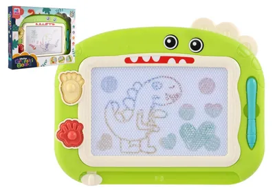 Obrázek produktu pro Magnetická tabulka kreslící barevná plast v krabici 29,5x23x4cm