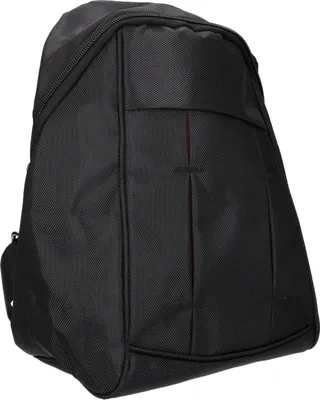 Produktbild von Rucksack klein Schwarz 32x32x12 cm, gepolsterter Rücken, verstellbare Schultergurte