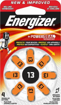 Produktbild von 8x Bateria do Aparatu Słuchowego ENERGIZER DA13 PR48