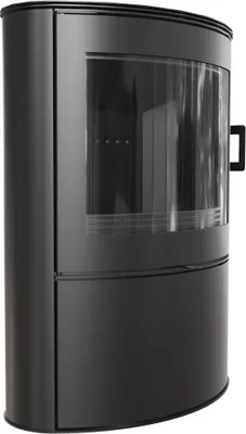 Produktbild von Kaminofen aus stahl AB S/2 Ø 150 10 kW schwarz Verkleidung