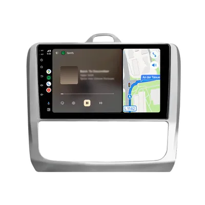 Immagine prodotto di Autoradio per Ford Focus 2 (2004-2011) con CarPlay, Android Auto, sistema multimediale per auto, radio Android, navigatore GPS, Wi-Fi, Bluetooth, DAB+RDS, SWC, schermo da 9 pollici, 2+64 GB