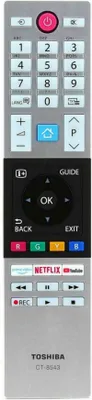 Obrázok produktu pre Originálne diaľkové ovládanie televízora Toshiba pre CT-8543 | RC42151P | 30101775