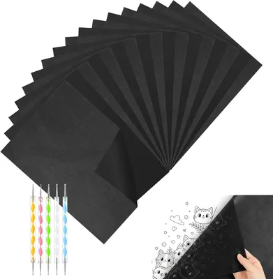 Productafbeelding van Carbon Papier - Tracing Papier - Tekenen en Overbrengen - 100 Vel A4 - A4 formaat - Zwart