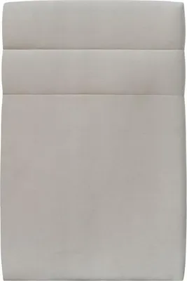 Productafbeelding van Hoofdeinde, model Linien – Lichtgrijze fluweelstof, 90 cm