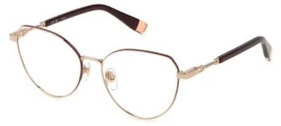 Produktbild von Furla VFU678 0307 Oro Rose' Lucido C/Parti Bordeaux Eyewear Woman Metal, Butterf