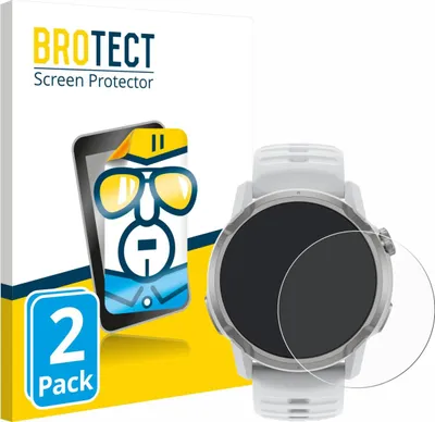 Produktbild von 2x Für Coros Apex 4 (46 mm) Schutzfolie BROTECT Displayschutz Display Schutz Folie Klar Transparent