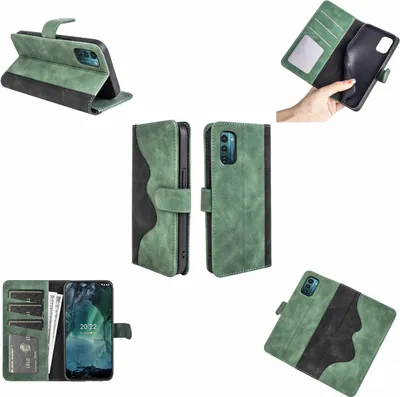 Obrázok produktu pre Pre Samsung Galaxy A03 dizajnové puzdro na mobilný telefón Green Leatherette Case Case New