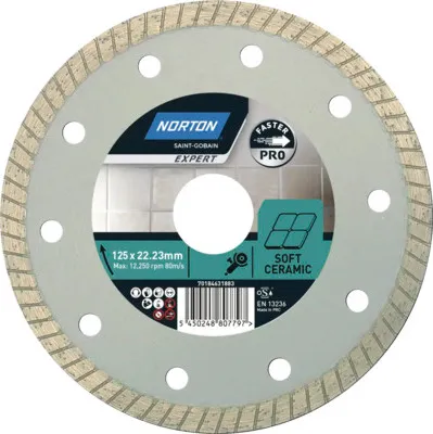 Produktbild von Norton Expert Diamantscheibe Pro Soft Ceramic Ø 125x22,23 mm