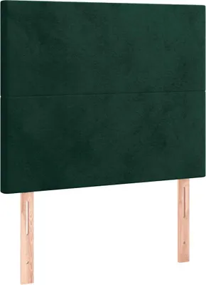 Produktbild von vidaXL Kopfteil Dunkelgrün 100x5x118/128 cm Samt