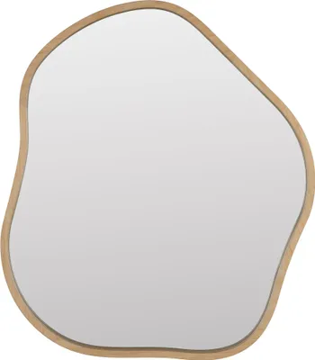 Produktbild von Housecraft Living Zem Spiegel/ Wandspiegel Organische Form 60x55 cm Bambusholz