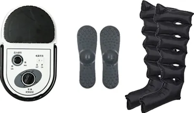 Obrázek produktu pro Vzduchový kompresní masážní přístroj na nohy, nastavitelný tlak, všestranné použití na těle, balení A, 220V