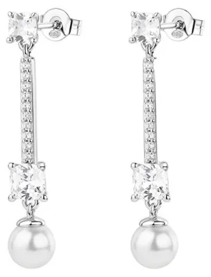 Immagine prodotto di Orecchini Fancy Infinite in argento bianco con perle sintetiche FIW175