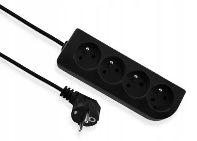 Produktbild von Elgotech Steckdosenleiste 4-fach 1,5m Schwarz 16A