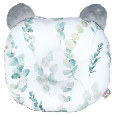 Produktbild von Kopfstützkissen Eucalyptus - 30 cm x 25 cm - Grau | by SEVIRA KIDS