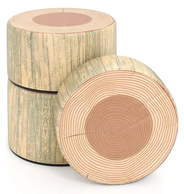 Obrázek produktu pro Dětská sada stoličky ve tvaru pařezu, 3dílná, zelená