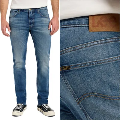 Produktbild von LEE, Herren Jeanshosen, Straight fit, DAREN ZIP FLY, W33 L34, Blau, Jeans, baggyjeans, buggy