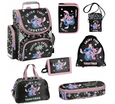 Produktbild von Rucksack Set Lilo und Stitch Disney DS25AA Paso 7-teiliges Schulset