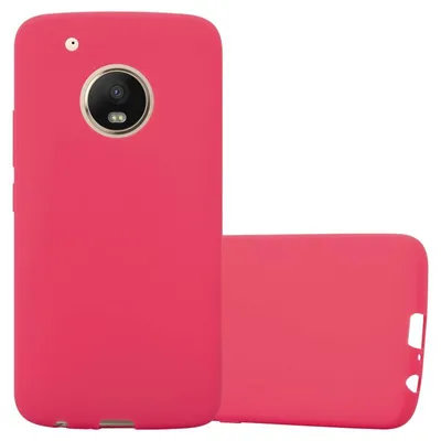 Obrázok produktu pre Cadorabo Case for Motorola MOTO G5 PLUS Protective Cover in Red Puzdro na mobilný telefón TPU Silikónový kryt