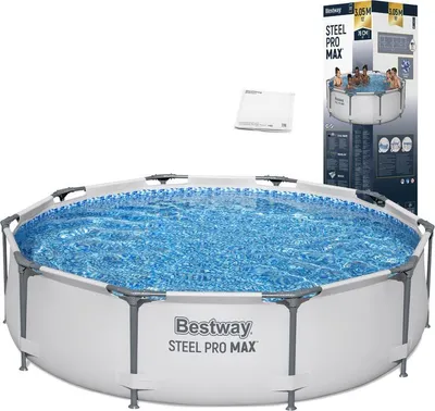 Zdjęcie produktu dla Basen 305 x 76 Steel Pro Max z konstrukcją #56406 szary Bestway