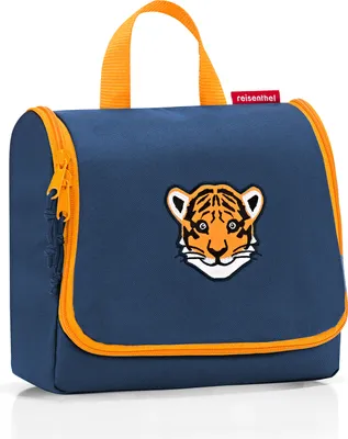 Produktbild von reisenthel toiletbag kids, Kulturtasche, Kultur Tasche, Kulturbeutel, Badtasche, Polyestergewebe, Tiger Navy, 3 L, WH4077