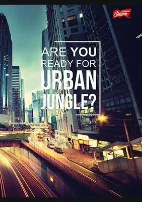 Obrázok produktu pre Zeszyt A5 60 kartek w linię Urban Jungle