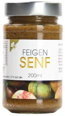 Produktbild von Feigen-Senf hausgemacht mit Feigen Vegan 200ml