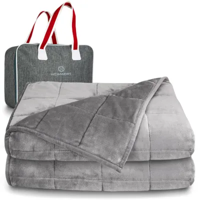 Produktbild von Heimwert Gewichtsdecke Therapiedecke weighted blanket - Schwere Decke für GEBORGENHEIT und TIEFEN Schlaf schwere Bettdecke Therapiedecke 8.0 kg, KI-generiertes Bild