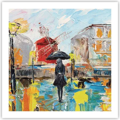 Produktbild von Poster - Poster ohne Rahmen - Frau Bild Öl - 60x60 cm - Wand Bild - Wanddeko - Wandbilder - Kunstposter - Wandposter - Bilder - Kunstdruck - Wanddekoration - Wandbild - P2XAC60x60-4974