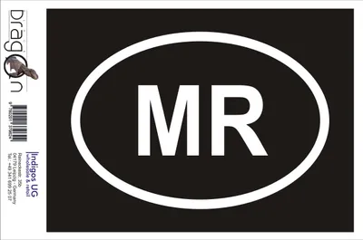 Produktbild von Aufkleber / Autoaufkleber - JDM / Die cut / Auto / OEM - Mauretanien MR - 160x110mm pink - Heckscheibe / Heckscheibenaufkleber