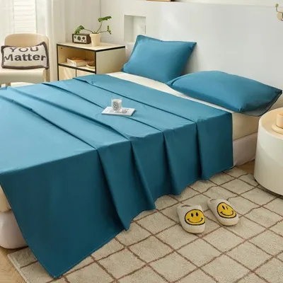 Produktbild von Wasserdichtes Spannbettlaken für Schlafsofa - Leicht und Langlebig Blau