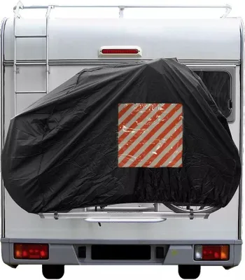 Produktbild von Fahrradabdeckung für 2 Fahrräder mit Fach für Warnschild