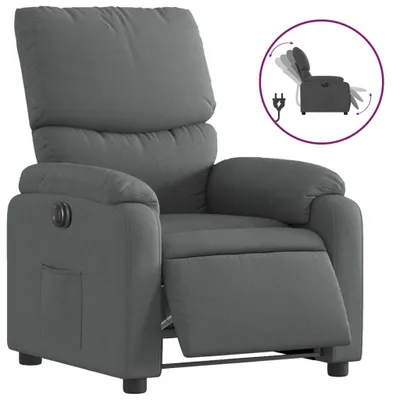 Produktbild von vidaXL Relaxsessel Elektrisch Dunkelgrau Stoff