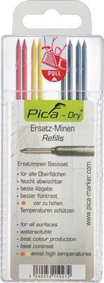 Produktbild von Minenset Pica-Dry 4x schwarz,2x rot,2x gelb feucht abwischbar 8 Minen/Set