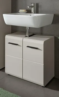 Produktbild von Waschbeckenunterschrank "Cover" in Kaschmir Badezimmer Unterschrank 60 cm