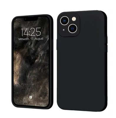 Produktbild von Hülle für Apple iPhone 13 Case Cover Bumper Smartphone Softgrip Schutzhülle Farbe: Schwarz