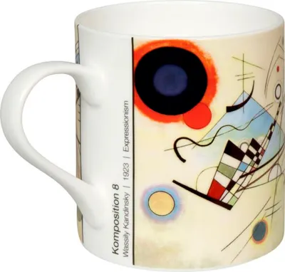 Obrázok produktu pre Hrnek na čaj Komposition 8 by W.Kandinsky Könitz Porcelán