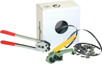 Produktbild von Umreifungs-Set - Bandbreite 16 mm - Spanner - Zange - 1.000 m PP Kunststoffband