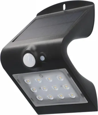Obrázok produktu pre uniTEC Elektro30911 uniTEC Solárne nástenné LED svietidlo s detektorom pohybu, čierne