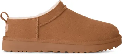 Produktbild von UGG Damen Schaffell-Slipper, Kastanienbraun, warm gefüttert, offener Absatz, 3 cm Sohlenhöhe