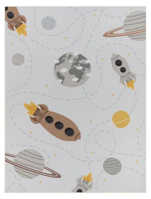 Produktbild von TT Home Kinderteppich Babyzimmer Teppich Kinderzimmer Rutschfest Tiere Weltkarte Autos Größe 120x160 cm