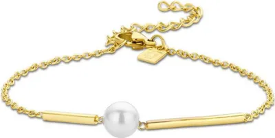Productafbeelding van Gouden armband met witte parels