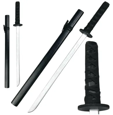 Produktbild von Lean Hölzerne Katana Schwert Training Spielzeug Requisiten Schwarz 70Cm