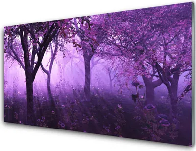 Produktbild von Acrylglasbilder 100x50 Wandbild Druck Bäume Natur