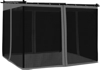 Produktbild von vidaXL Pavillon mit Netzwänden Anthrazit 3x3 m Stahl