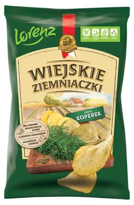 Image de Chips de pommes de terre Wiejskie Ziemniaczki au goût de fenouil 130 g