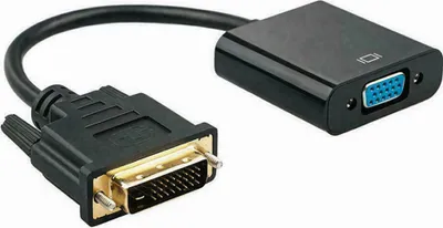 Produktbild von K30 DVI-D auf VGA Adapter – 24+1 Pin DVI-D Stecker auf VGA Buchse, Full HD 1080P Konverter für PC & Monitor