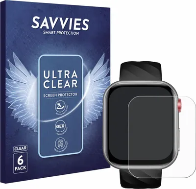 Produktbild von 6x Für Taopon Smartwatch 1.97" Schutzfolie Savvies Displayschutz Display Schutz Folie Klar Transparent