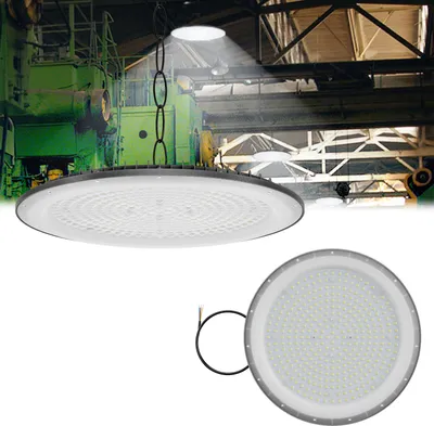 Produktbild von UISEBRT 500W LED Hallenbeleuchtung High Bay - Industrielampe Fluter, IP65 Deckenleuchte für Werkstatt, Lager, Industriebeleuchtung, Gewerbebeleuchtung